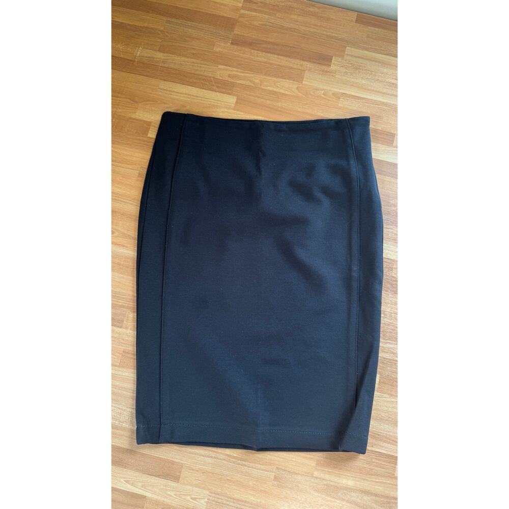 TAG Jeans Black Stretch Pencil Skirt with Silver Accent Zippers - Size 25 - Picture 10 of 15